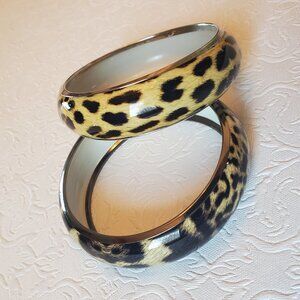 2 Animal Print Bangle Bracelets (3 for $15)